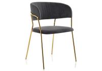 Стул Kamelia grey / gold. Фото №1