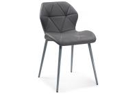 Стул Вальд экокожа серый / серый глянец. Фото №1