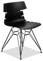 Стул HANSEN (mod. 622N) пластик/металл, 51х47х80 см, высота до сиденья 45 см, черный/черный  (поставляется по 4 шт) фото Стул HANSEN (mod. 622N) пластик/металл, 51х47х80 см, высота до сиденья 45 см, черный/черный  (поставляется по 4 шт). Фото №1