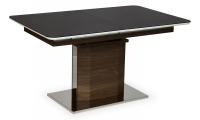 Стол RADCLIFFE( Mod. EDT-VG002) мдф high glossy, закаленное стекло, 140/170х90х75см, коричневый, стекло черное фото Стол RADCLIFFE( Mod. EDT-VG002) мдф high glossy, закаленное стекло, 140/170х90х75см, коричневый, стекло черное. Фото №1