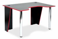 Стол компьютерный Strike-1 (120) NEO  black/red, черный/красная кромка. Фото №1