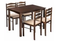 Обеденная группа Starter (стол и 4 стула) oak / beige Обеденная группа Starter (стол и 4 стула) oak / beige