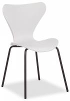 Стул Jacobsen  (mod DC 102)  пластик/металл, 50 х 46 х 82 см , белый 018/черный  (поставляется по 4 шт)
