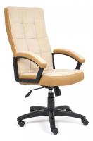 Кресло TRENDY флок/ткань, бежевый/бронза, 7/TW-21. Фото №1