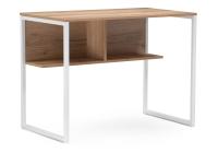 Стол, Клер Лофт дуб делано светлый / матовый белый. Фото №1