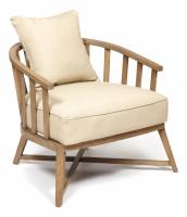 Кресло Secret de Maison SANTANA ( mod. 20-13) красное дерево/ткань хлопок, 85*78*72 см, Античный дуб/ткань бежевая, ткань FP 028. Фото №1