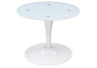 Стол стеклянный Tulip mini white. Фото №1