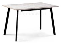 Стол деревянный раскладной Колон лофт 120 25 мм юта / черный матовый