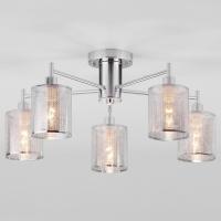 Потолочная люстра Eurosvet Tela 70109/5 хром фото Потолочная люстра Eurosvet Tela 70109/5 хром. Фото №1