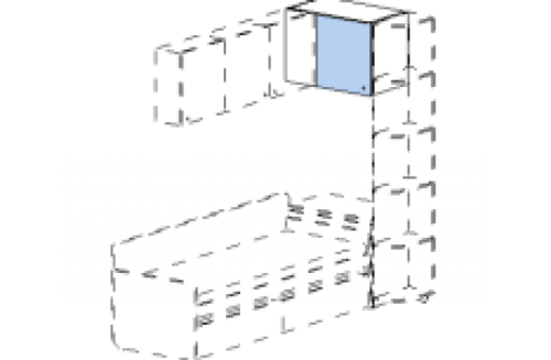 Полка навесная для формирования углового варианта Силуэт. Фото №1