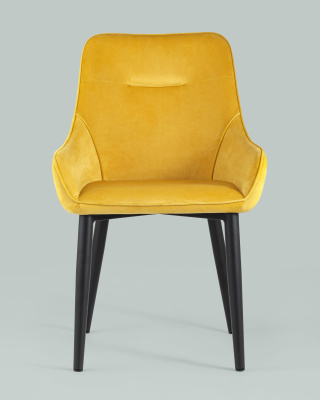 Стул Диана велюр оранжевый. Фото