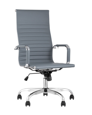 Кресло руководителя TopChairs City серый фото Кресло руководителя TopChairs City серый. Фото №2