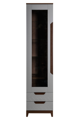 Шкаф витрина Сканди Грей фото Шкаф витрина Сканди Грей. Фото №4