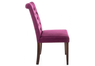Стул деревянный Amelia dark walnut / fabric purple фото Стул деревянный Amelia dark walnut / fabric purple. Фото №4