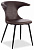 Стул FLAIR (mod. 9020) экокожа/металл, 60 х 56 х 78 см , коричневый 1/черный  (поставляется по 4 шт)
