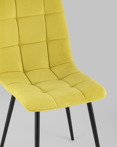 Стул Oliver велюр золотистый. Фото №9