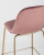 Стул барный Валенсия велюр пыльно-розовый золотые ножки. Фото №8