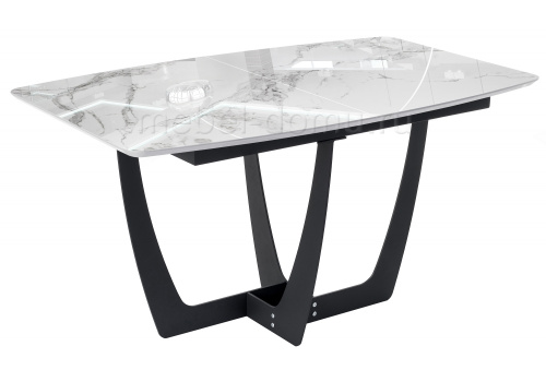 Стол Миссандея графит / белый мрамор. Фото №1