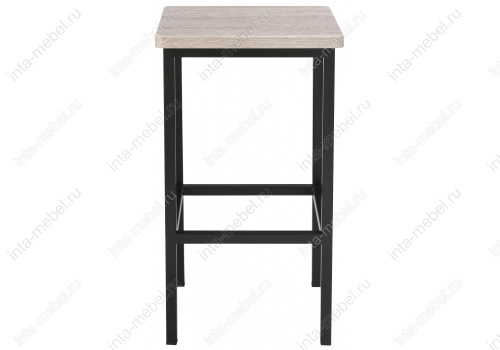 Барный стул Лофт филадельфия грей / черный матовый. Фото №2