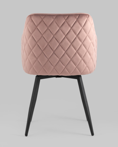 Стул Ника вращающийся велюр пыльно-розовый. Фото №6