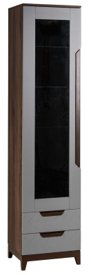 Шкаф витрина Сканди Грей фото Шкаф витрина Сканди Грей. Фото №2