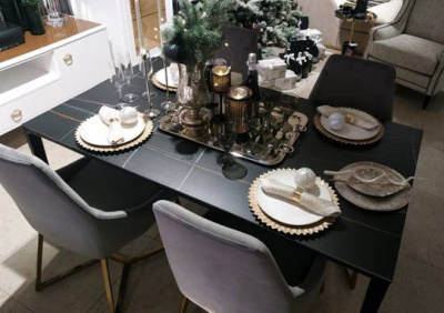 Стол DT-2010 черная керамика MR32 (180). Фото