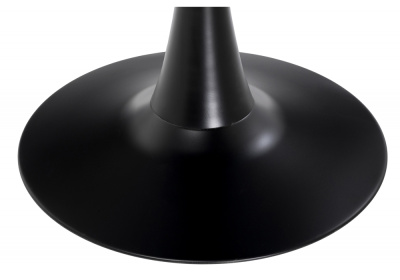 Стол стеклянный Tulip 90 black фото Стол стеклянный Tulip 90 black. Фото №3