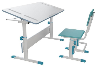 Стол учебный Polini Kids City D2, белый. Фото