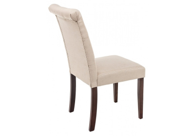 Стул деревянный Amelia dark walnut / fabric cream фото Стул деревянный Amelia dark walnut / fabric cream. Фото №4