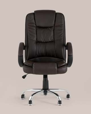 Кресло руководителя TopChairs Atlant коричневое. Фото №5