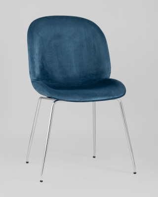 Стул Beetle маренго хромированные ножки. Фото №3