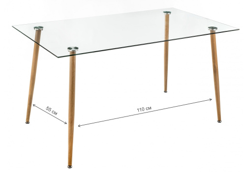Стол стеклянный Rober wood фото Стол стеклянный Rober wood. Фото №8