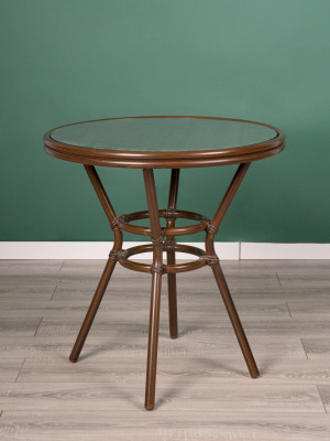 Стол Патонг Glass Rattan D-70. Фото №5