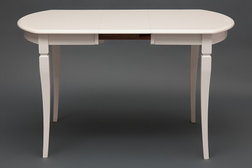 Стол раскладной Modena (MD-T4EX) дерево гевея/мдф, 100+29х75х75 см, ivory white (слоновая кость 2-5). Фото №2