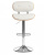 Барный стул DRAKAR (mod.4050) металл/дерево/экокожа, 51х56х95-116 см, высота сиденья 65-87 см, белый/натуральный/хром. Фото №2