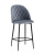 Стул полубарный Марсель велюр серый фото Стул полубарный Марсель велюр серый. Фото №1