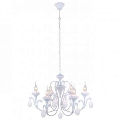Подвесная люстра Arte Lamp Montmartre A3239LM-6WH фото Подвесная люстра Arte Lamp Montmartre A3239LM-6WH. Фото №2