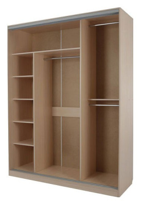 Бассо 5-600* (полки слева) дуб млечный. Фото