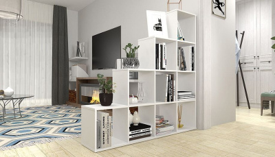 Стеллаж Polini Home Smart, белый фото Стеллаж Polini Home Smart, белый. Фото №5