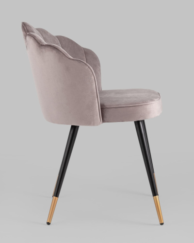 Стул Камилла велюр пепельно-розовый. Фото №4