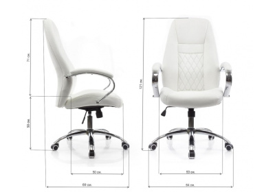 Компьютерное кресло Aragon белое. Фото