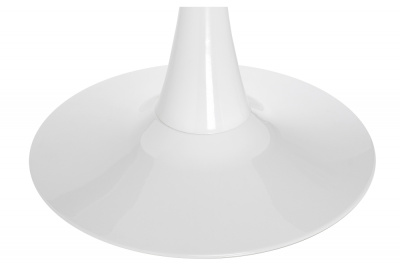 Стол стеклянный Tulip 90 белый. Фото