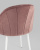 Стул Логан велюр пыльно-розовый белые ножки. Фото №8