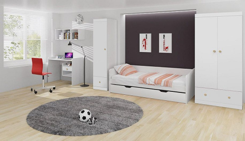 Шкаф для белья Polini Kids Fun, белый. Фото №4