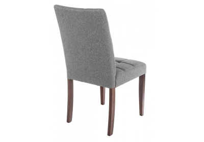Стул деревянный Madina dark walnut / fabric grey фото Стул деревянный Madina dark walnut / fabric grey. Фото