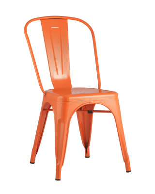 Стул TOLIX оранжевый глянцевый. Фото