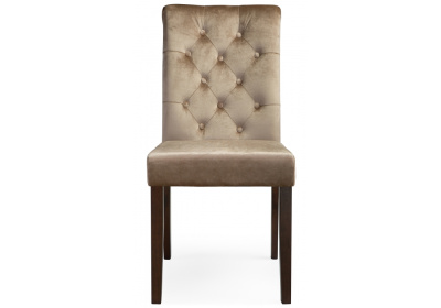 Стул деревянный Amelia dark walnut / fabric beige. Фото №2