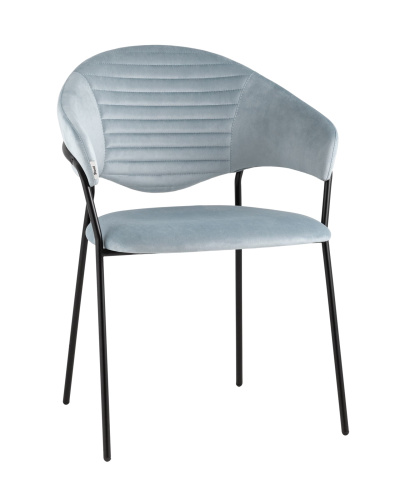 Стул Алексис велюр пыльно-голубой. Фото №2