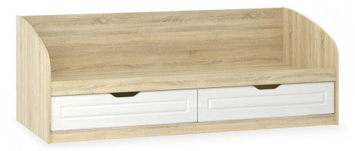 Оливия НМ 008.63-01 М2 Кровать Белое дерево, Дуб Сонома. Фото №1