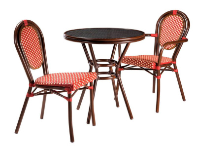 Стол Патонг Glass Rattan D-70. Фото №3